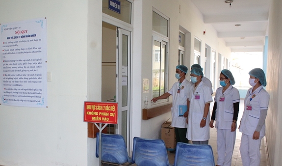 Khu vực cách ly đặc biệt tại Khoa Nội truyền nhiễm của Bệnh viện Quân y 17.